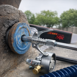 Heavy-Duty Quick Release Grease Gun Coupler – Dual-Handle