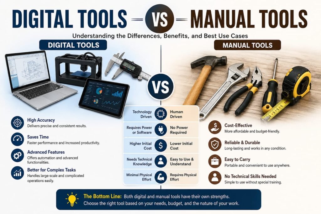 Digital Tools vs Manual Tools